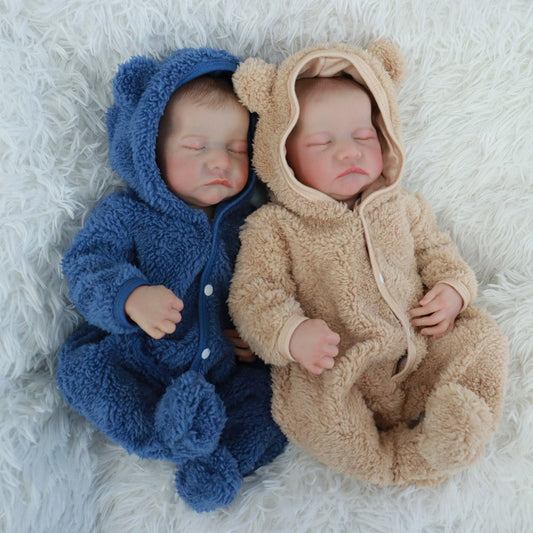 Bambola reborn realistica da 18 pollici che dorme gemella - Levi
