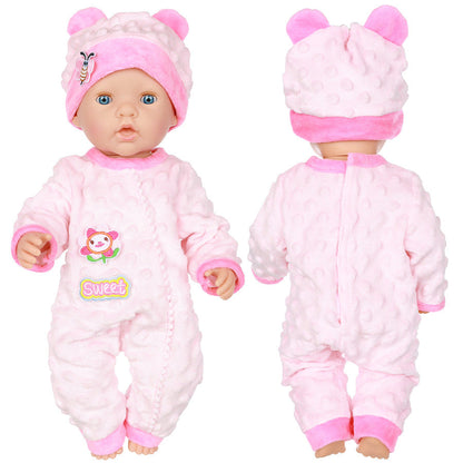 Cute Hat and Romper 2-Piece Set for 17-18 Inches Reborn Dolls
