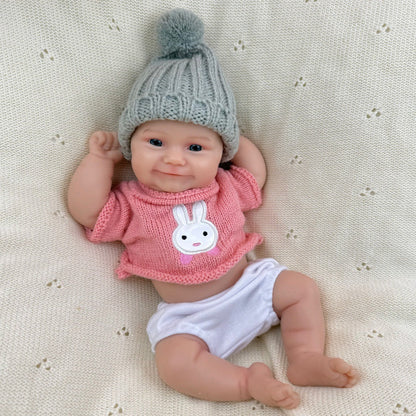 30cm Full Silicone Maddie Reborn Baby Girl in Pink Clothes