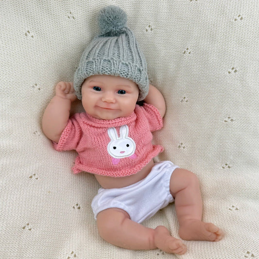 30cm Full Silicone Maddie Reborn Baby Girl in Pink Clothes