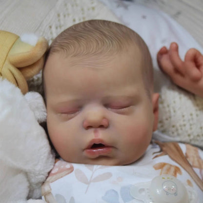 Kit per bambola reborn Alexis da 22 pollici occhi chiusi non verniciati