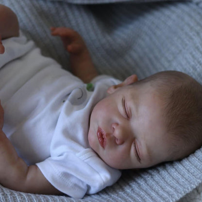 Elvira 19 inch lifelike reborn dolls with closed eyes-Sam