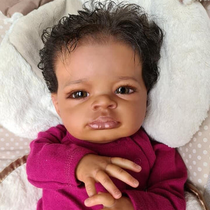 Sara 20 inch Dark Skinned Reborn Dolls-Lanny
