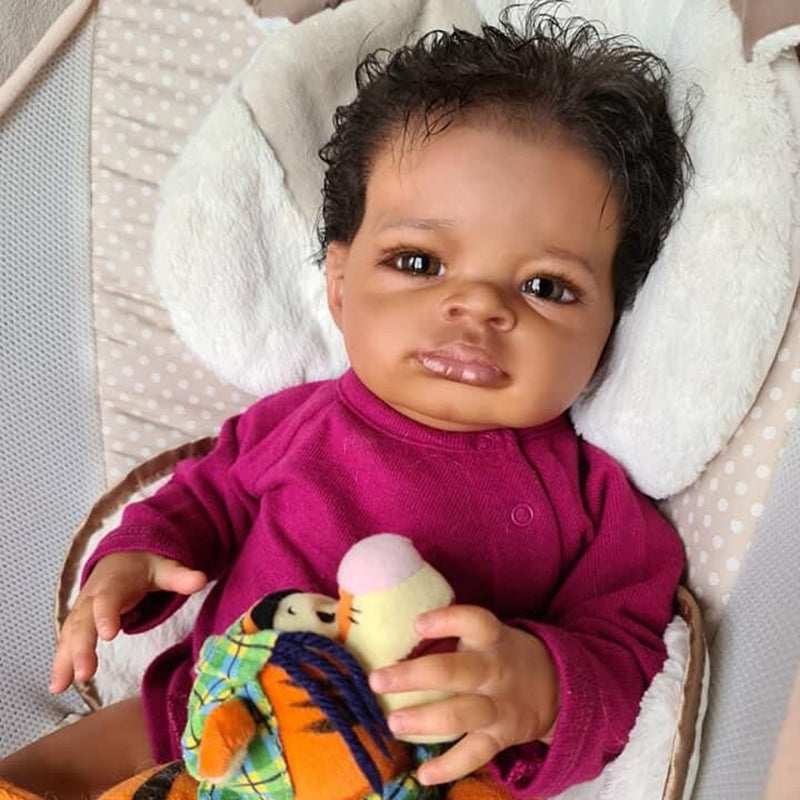 Sara 20 inch Dark Skinned Reborn Dolls-Lanny