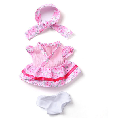 Set di vestiti floreali per mini bambole reborn da 20cm (8 pollici)