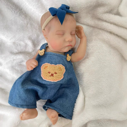 30cm Realistic Sleeping Mini Reborn Dolls Boy-Levi