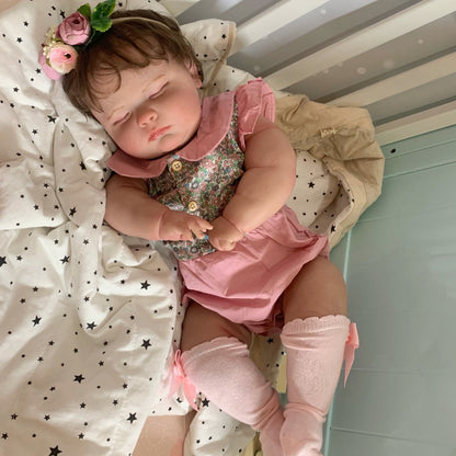 Realistic 60cm Closed Eyes Cuddly Reborn Doll-Joseph