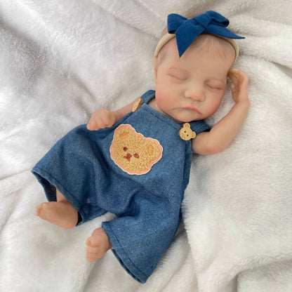 30cm Realistic Sleeping Mini Reborn Dolls Boy-Levi