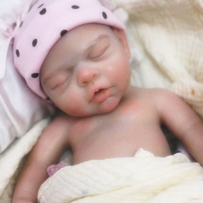 Sorelle gemelle reborn in silicone da 33 cm con vestiti rosa