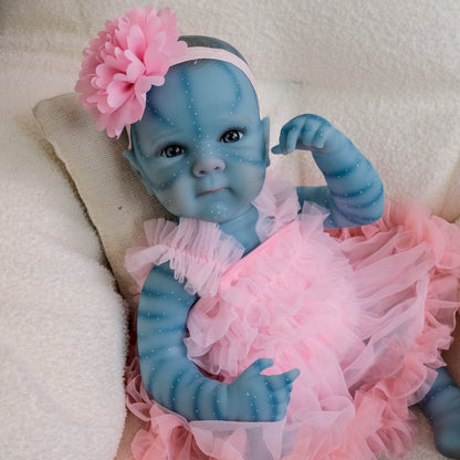 18 Inches Open Eyes Bettie Reborn Avatar Girl In Pink Dress