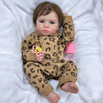20 Inches Short Hair Open Eyes Reborn Doll Boy/Girl-Loulou