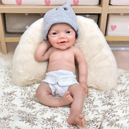 Bambola reborn in silicone completamente realistica da 30 cm - Charlie