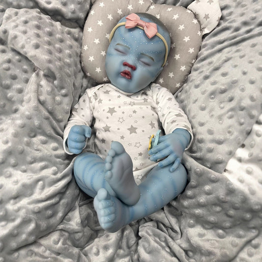 Avatar Bambole Reborn Quinbee da 50 cm con occhi chiusi