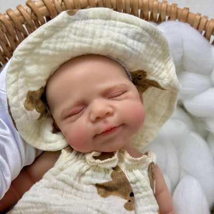 Ragazza Reborn Pascale da 30 cm completamente in silicone