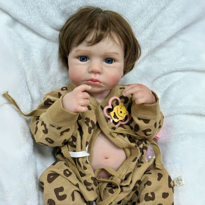 20 Inches Short Hair Open Eyes Reborn Doll Boy/Girl-Loulou