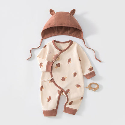 Completo da 2 pezzi con body e cappellino a tema cartoni animati per bambole reborn da 45 a 55 cm