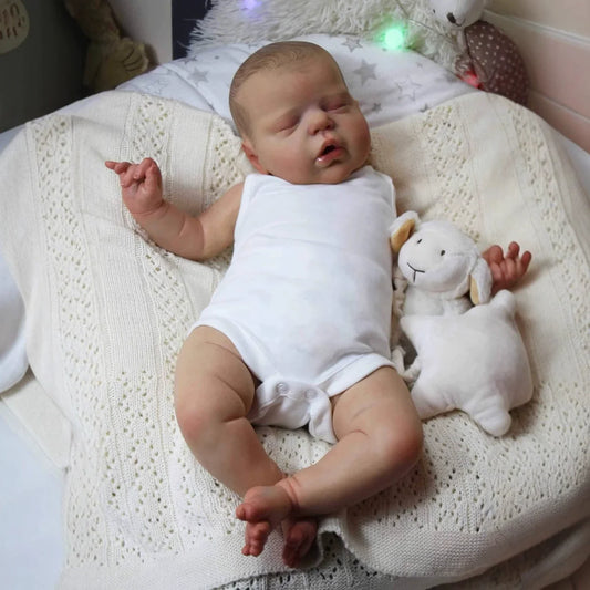 55 Cm Lifelike Closed Eyes Reborn Doll Alexis