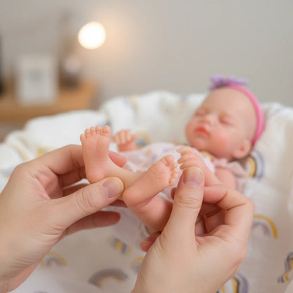 30cm Soft Full Silicone Closed Eyes Reborn Doll Girl Irys