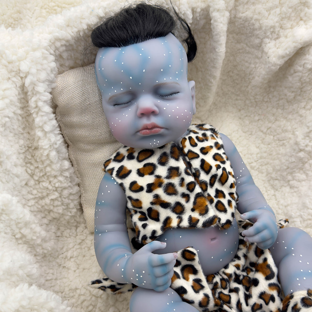 20 Inch Reborn Dolls Avatar Boys/Girls with Closed Eyes-Loulou