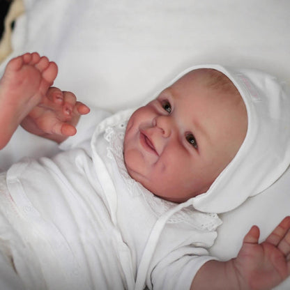 55 cm Occhi Aperti Corpo Morbido Sorriso Bambole Reborn- Shaya