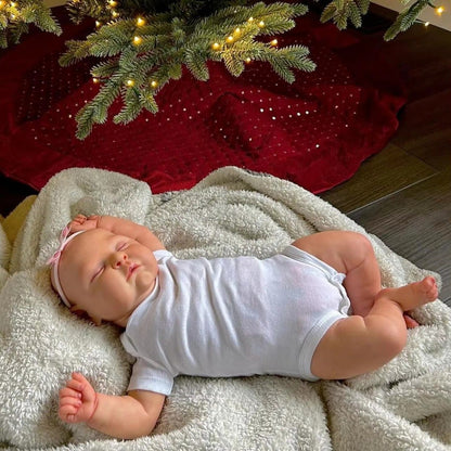 Bambola Reborn Realistica da 20 Pollici Sandra che Dorme - Peaches