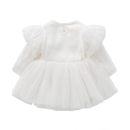 long sleeve suspender Dress and Headband 2-Piece set for 22 Inches Dolls