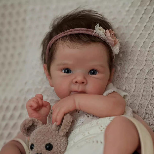 18 Inches Meroy Open Eyes Short Hair Reborn Doll Girls-Bettie
