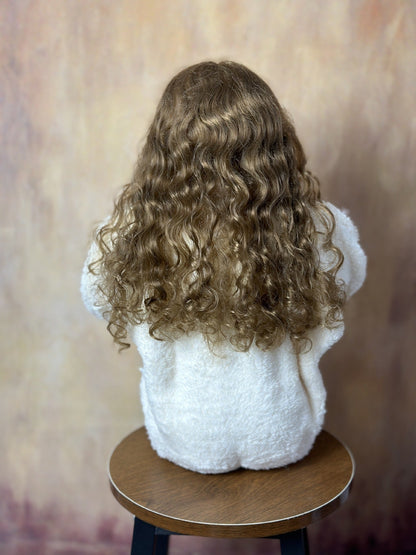 60Cm Long Hair Smile Reborn Doll With Cloth Body - Mila