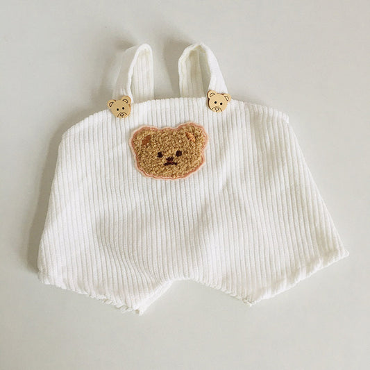 Bear Button Overalls for 30cm Dolls