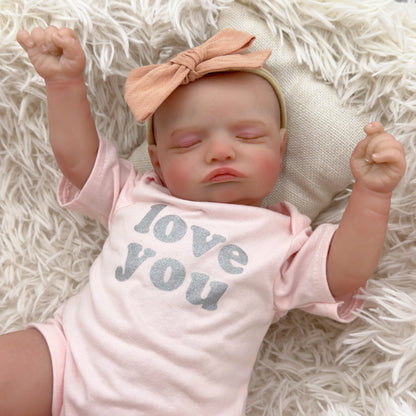 20 Inches Lifelike Rosalie Reborn Dolls Girl In Pink Clothes