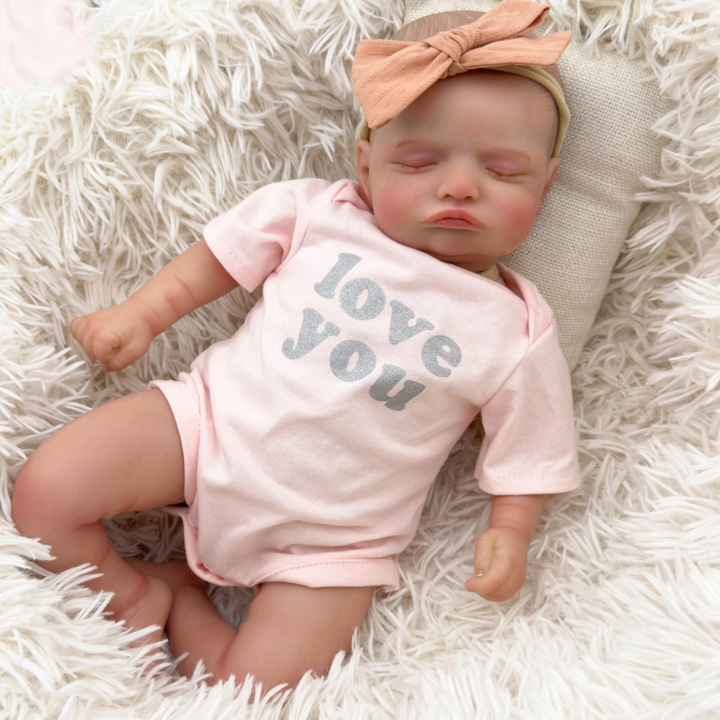 20 Inches Lifelike Rosalie Reborn Dolls Girl In Pink Clothes