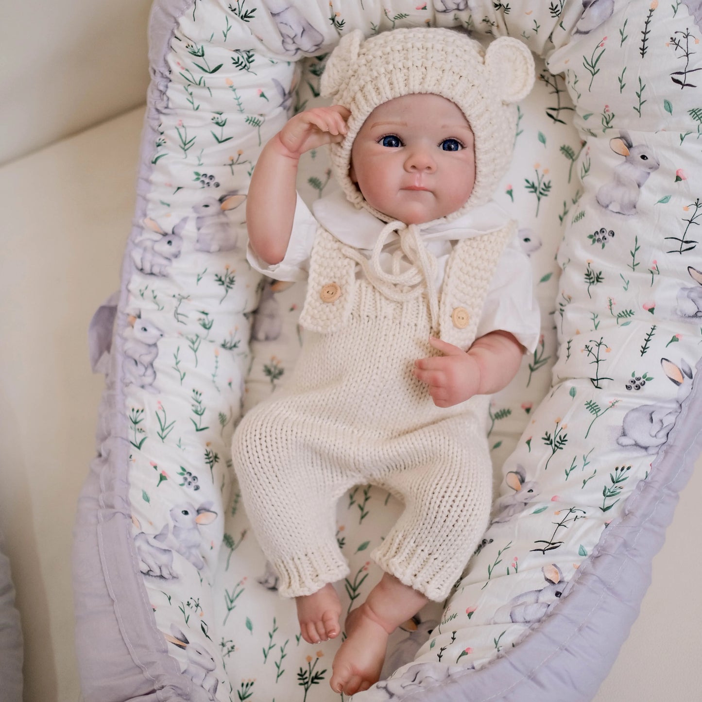 Bambina Reborn in Vinile da 19 pollici realistica Bettie