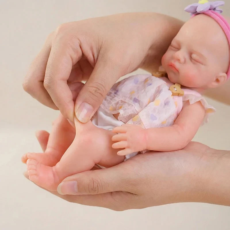 30cm Soft Full Silicone Closed Eyes Reborn Doll Girl Irys