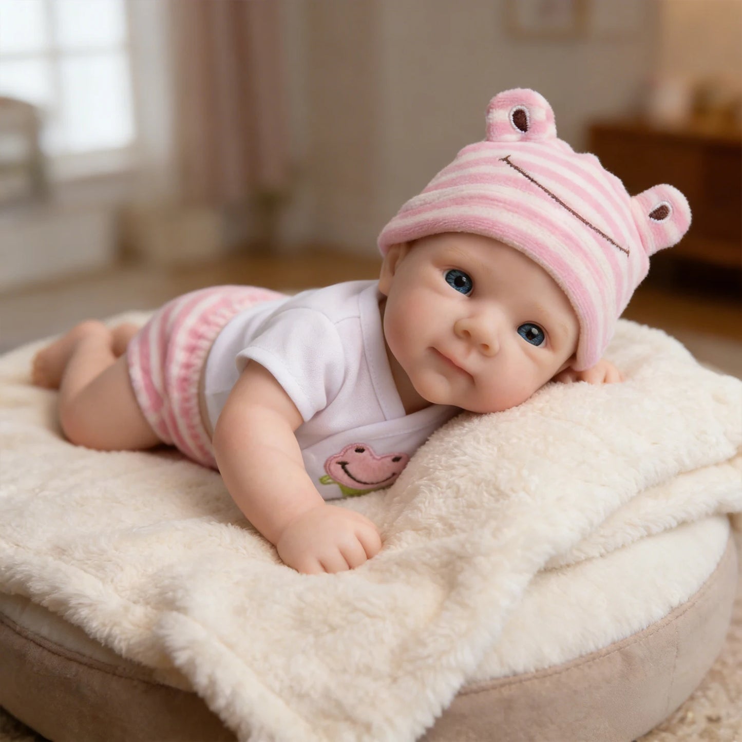 30cm Full Silicone Bettie Reborn Baby Girl in Pink Clothes