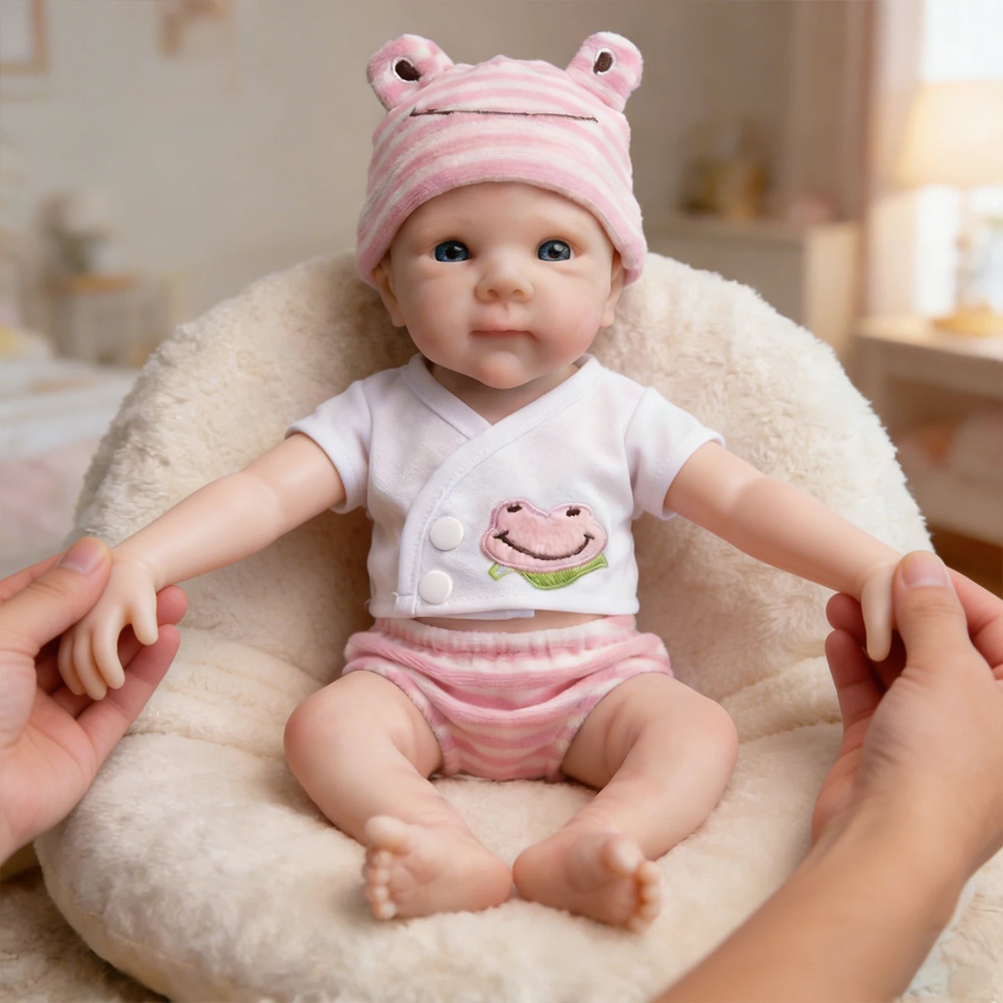 30cm Full Silicone Bettie Reborn Baby Girl in Pink Clothes