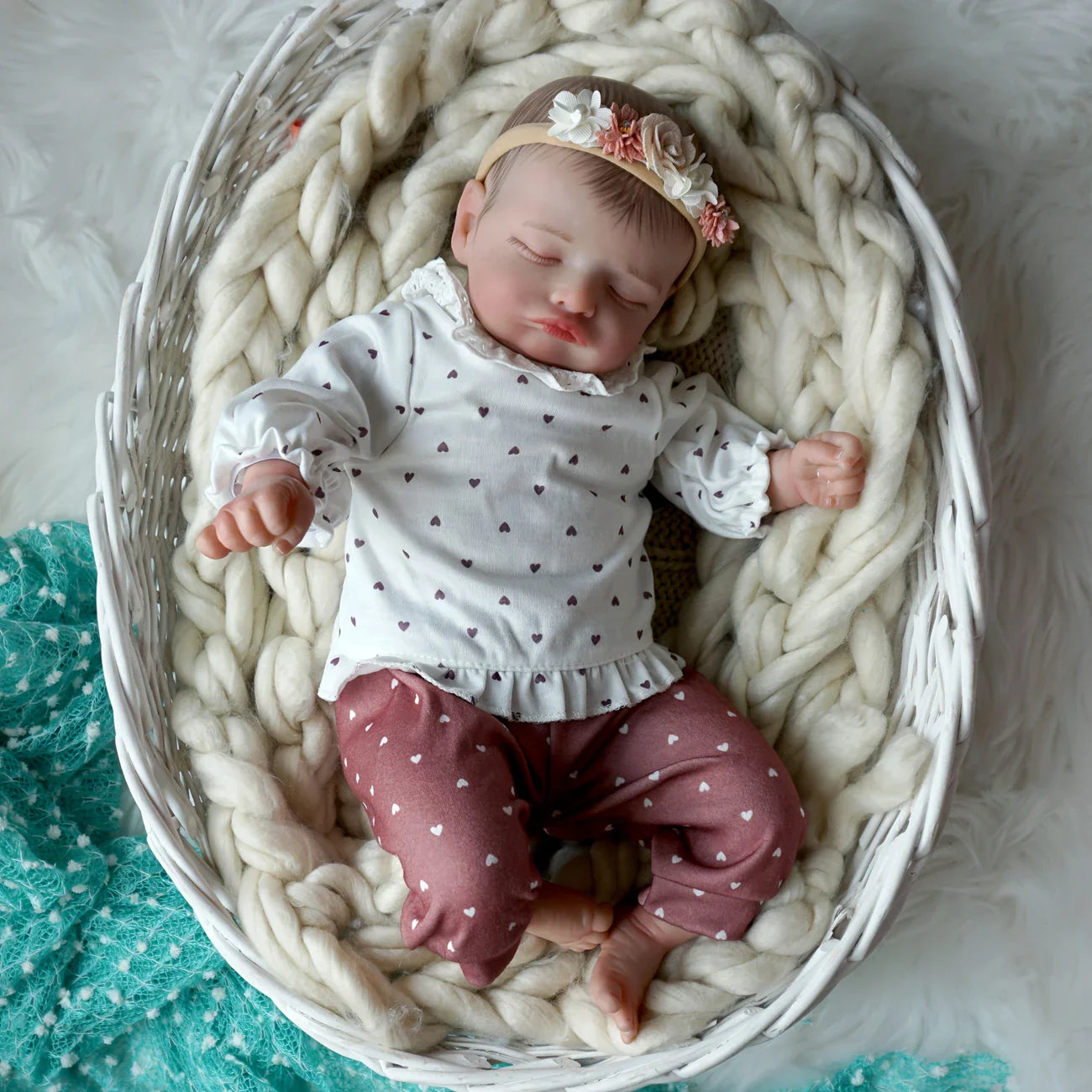 20 Inches Lifelike Closed Eyes Reborn Doll-Rosalie