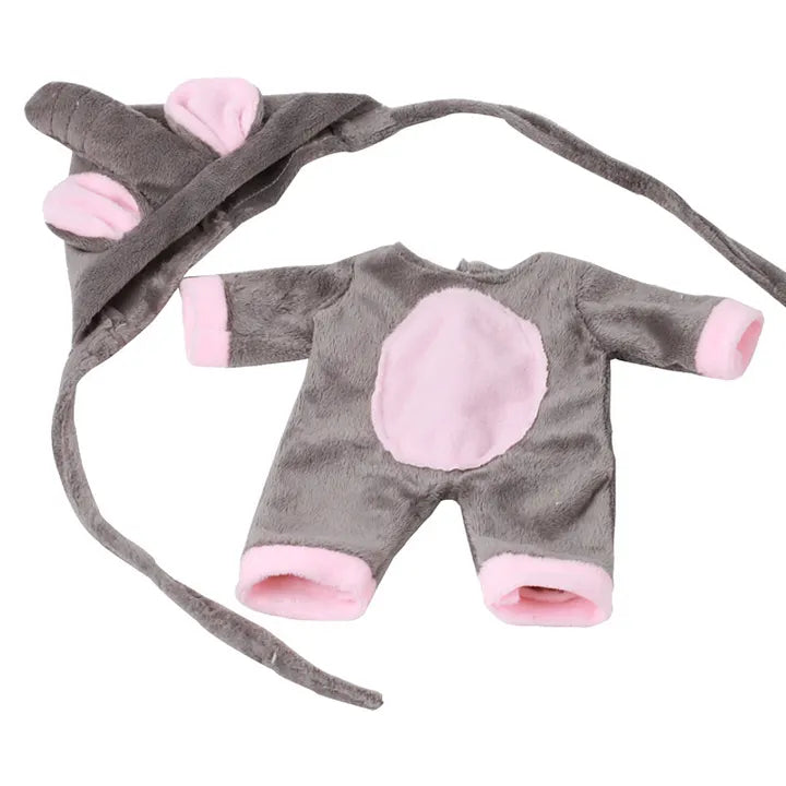Cartoon Clothes and Hat 2-Piece Set for 12 Inches Reborn Dolls