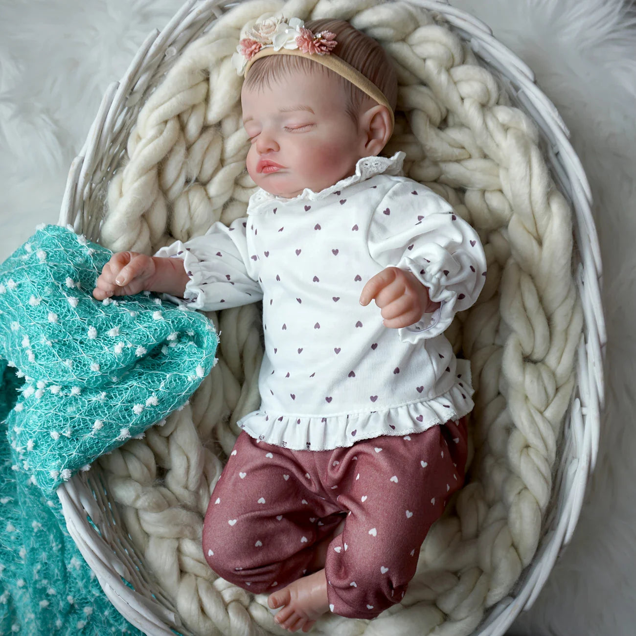 20 Inches Lifelike Closed Eyes Reborn Doll-Rosalie