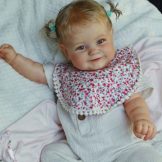 60cm Lifelike Blonde Hair Smile Reborn Toddler-Maddie