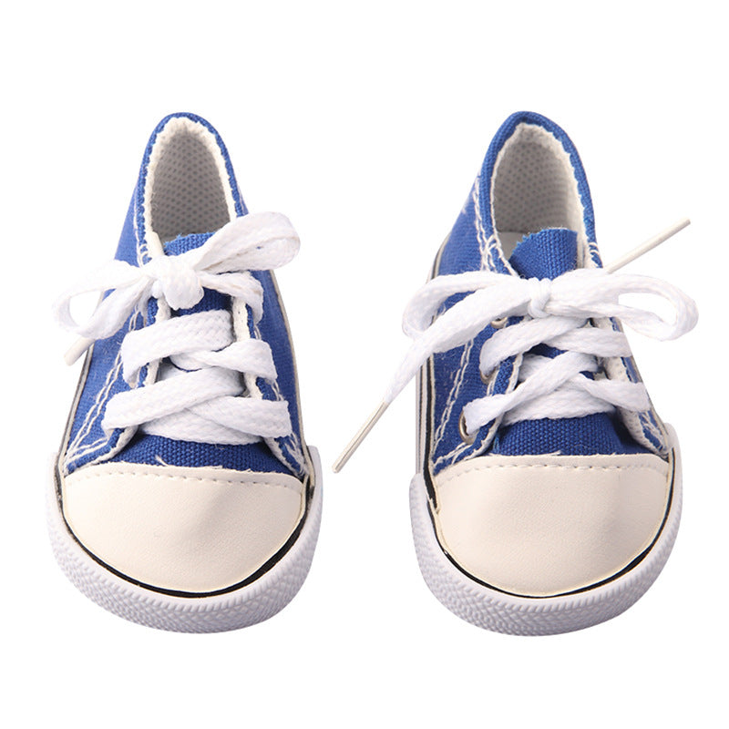 Scarpe alte in tela per bambole reborn da 17-18 pollici