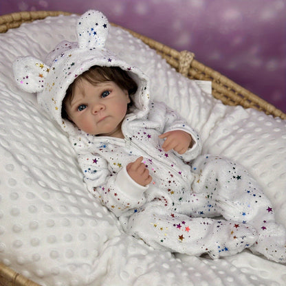 Neonata rinata Bettie con corpo in vinile realistico da 45 cm e capelli corti