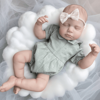 20 Inches Asleep LouLou Reborn Doll Girl in blue Clothes