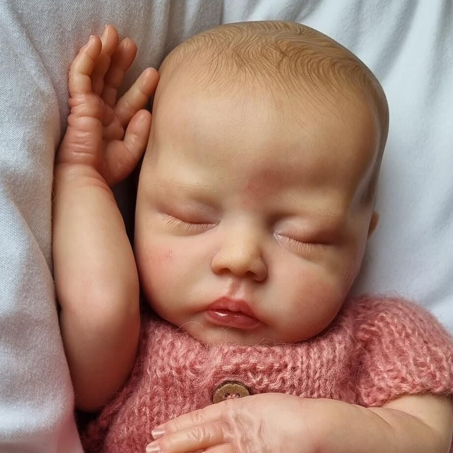 18 inch Reborn Dolls of sweet sleeping Nora without hair
