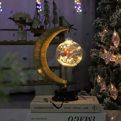 Luce notturna USB colorata 3D lunare