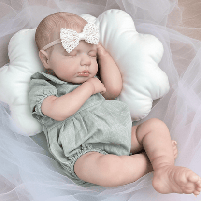 20 Inches Asleep LouLou Reborn Doll Girl in blue Clothes