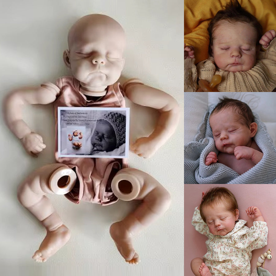 21 Inches Closed Eyes Unpainted Eric Reborn Doll Kit