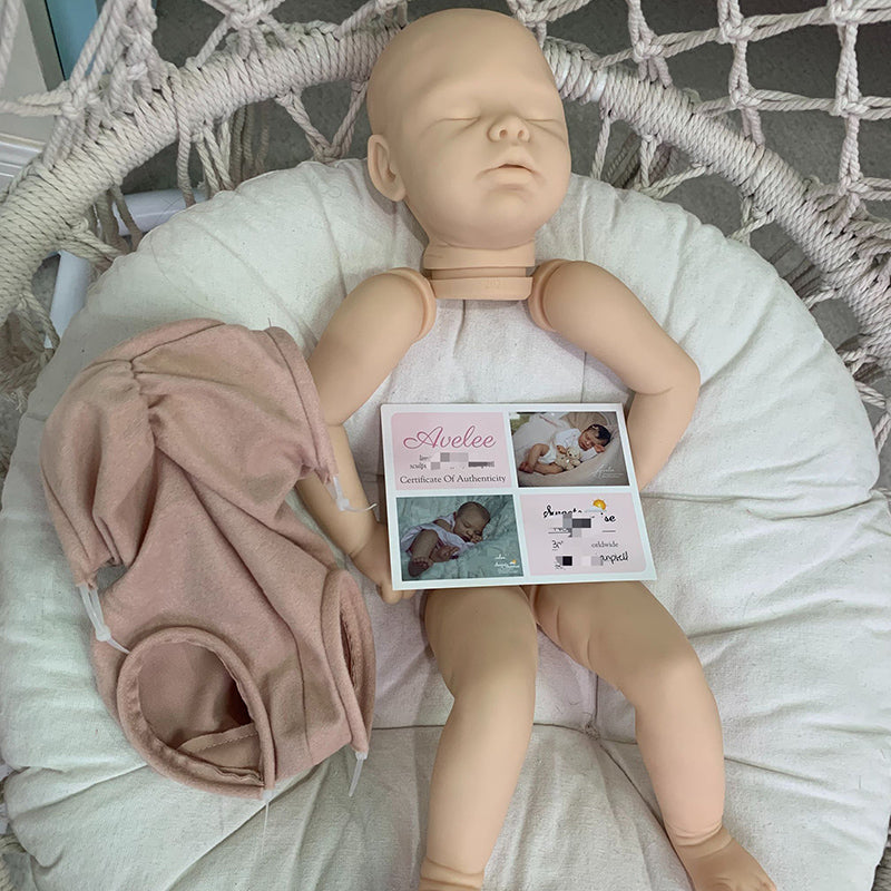 Avelee Occhi chiusi Kit bambola rinata da 20 pollici