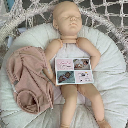 Avelee Occhi chiusi Kit bambola rinata da 20 pollici