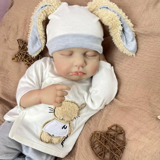 20 Inches 3D Skin Closed Eyes Loulou Reborn Baby Boy