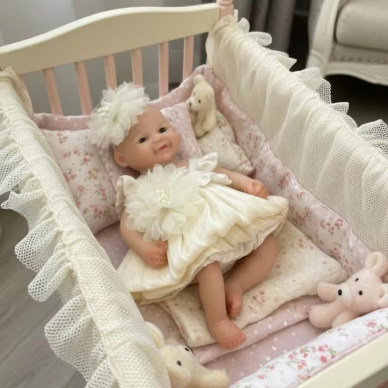 Mini bambole reborn in silicone da 6 pollici sorelle gemelle - Loulou e Vivienne
